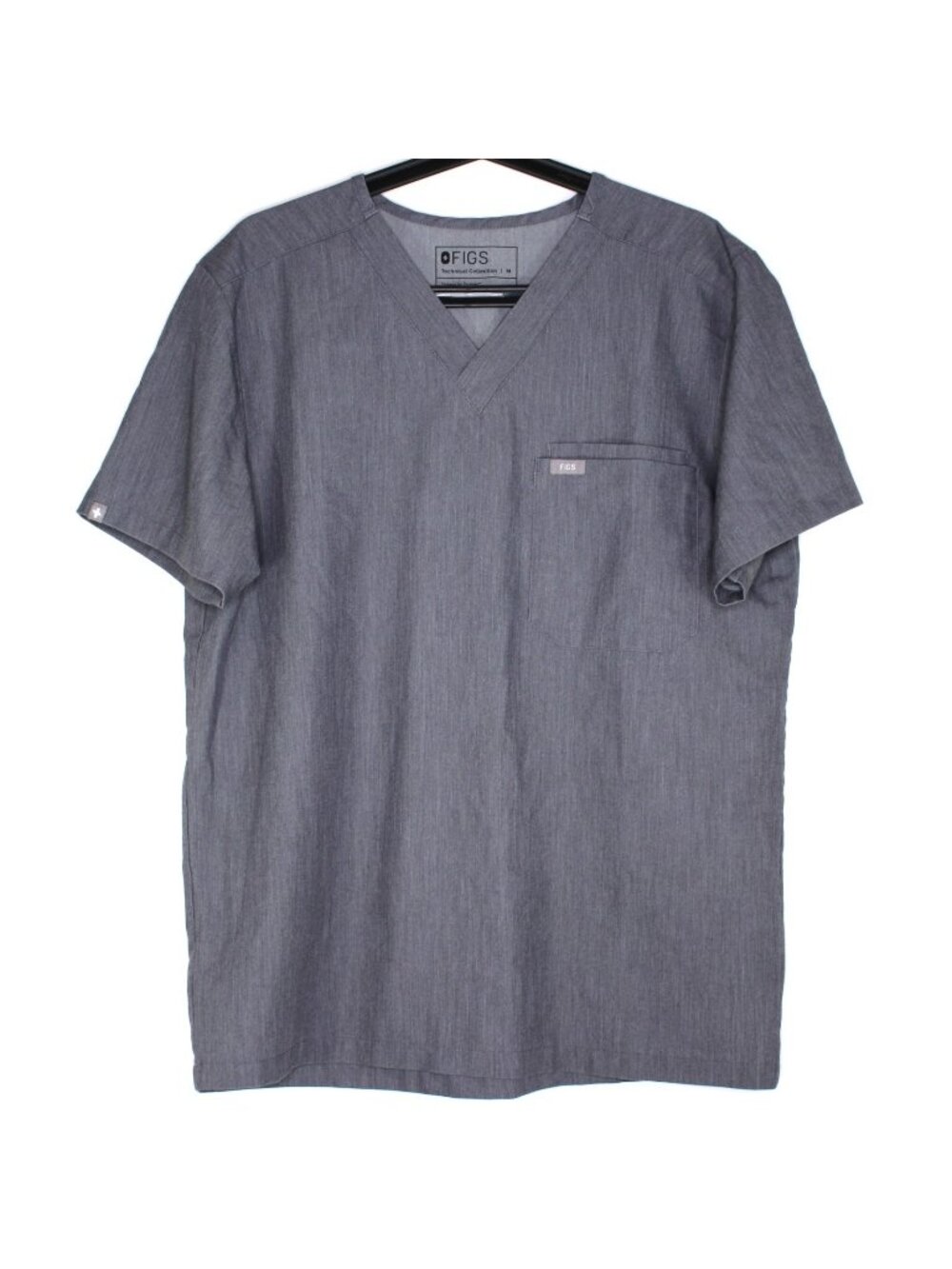 Figs Mens Medium Leon Two Pocket Technical Collection Scrub Top N1468